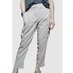Vince Women's Oat Linen Blend Cargo Jogger Pants Size 4